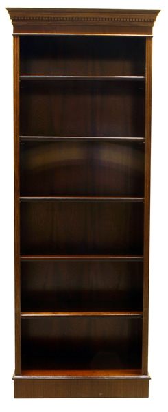 reproduction georgian tall open bookcase