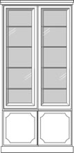 reproduction modular bookcase cu-1