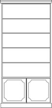 reproduction modular bookcase cu-2