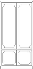 reproduction modular bookcase cu-4