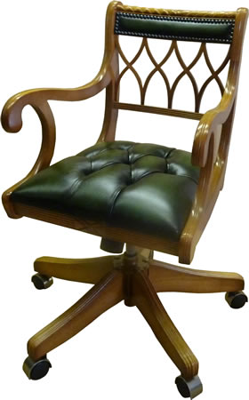 reproduction gothic swivel desk chair