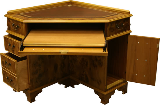 reproduction corner computer desk