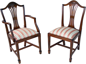 reproduction wheatear high back dining chairs
