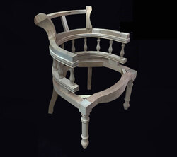 Captain Chair on Legs Frame