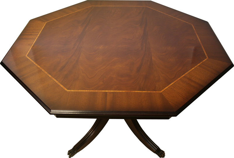 Octagonal Breakfast Dining Table Mahogany