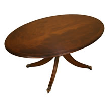 reproduction round and oval coffee tables