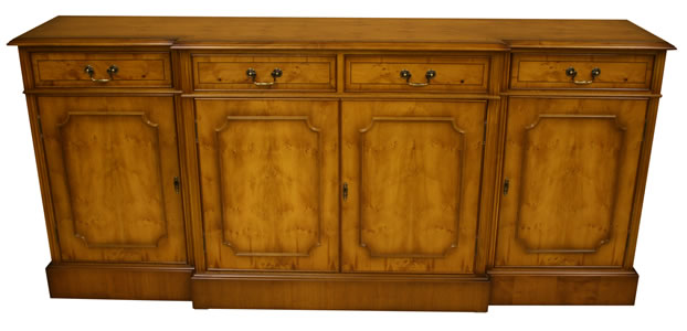 reproduction georgian break front sideboard