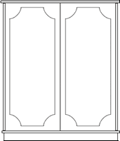 quad reproduction cd dvd storage with doors