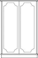 triple reproduction cd dvd storage with doors