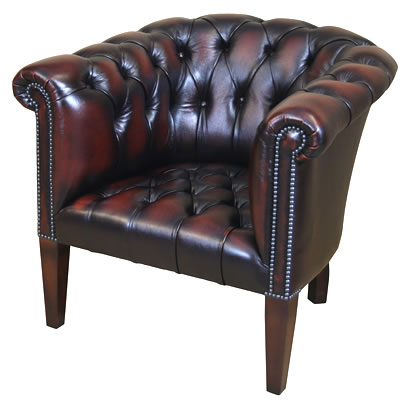 Contract Tub Chair with Buttoned Seat